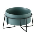 thumbnail image 3 of Pet Bowl Ceramic Neck Protection Spill-proof Cat Bowl Cat Water Bowl with Stand, 3 of 6