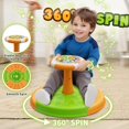 thumbnail image 2 of HYES Dinosaur Sit and Spin Toys para niños pequeños 1-3 3-5, asiento giratorio de 360° con luces LED y música, juguetes sensoriales cumpleaños para niños niñas de 2 a 4 años, 2 of 5