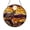 Acrylic 3.5 Inch, variant on Desert Wolf Stained Glass Style Suncatcher Window Hanging Decor, Round Wolf and Sunset Landscape Glass Window Panel Art, Decorative Wild Wolf Scene Window Ornament for Home