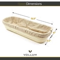 thumbnail image 2 of Vollum Bread Proofing Basket Banneton Baking Supplies for Beginners & Professional Bakers, Handwoven Rattan Cane Bread Maker for Artisan Breads, 15.5 x 6 x 3.5 Inch, 3-Pound Rectangular Brotform, 2 of 7