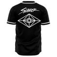 thumbnail image 3 of Slander Merch Black Baseball Jersey Harajuku Thin button Baseball Uniform Baseball Jersey Fro EDM, 3 of 4