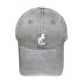thumbnail image 2 of Baseball Cap with Horse Embroidery, Deep Crown Wide Brim Sun Hat for Big Head, Flattering Adjustable Outdoor Cap for Men and Women, Casual Daily Wear Dark Gray, 2 of 3
