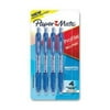 2Pc Paper Mate Profile Ballpoint Pen, Retractable, Medium 1 mm, Blue Ink, Translucent Blue Barrel, 4/Pack (2113555)