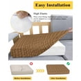 thumbnail image 5 of Vintage Rattan Couch Cushion Covers Stretch, Washable Sofa Seat Covers Individual Seat Cushion Sofa Slipcovers Minimalist Abstract Wicker Texture Brown Couch Cover Furniture Protector M-1PCS, 5 of 7