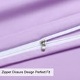 thumbnail image 5 of REGALWOVEN 1800 Microfiber Breathable Zippered Pillowcases Set of 2, Queen Violet 20"x30", 5 of 7