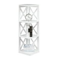 thumbnail image 2 of Convenience Concepts Oxford 3 Tier Corner Bookcase, White, 2 of 2