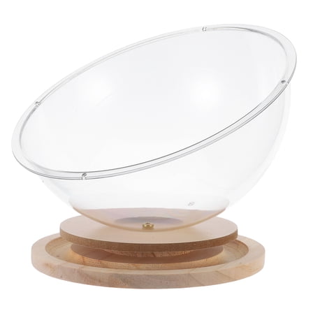 MLINS Transparent Cat House with Sturdy Wooden Frame and Acrylic Design for Indoor Cats Small Pet Bed