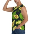 thumbnail image 3 of Balery Fresh Avocado Men's Sleeveless Muscle Shirts Workout Tank Top, Moisture Wicking, Odor Protection-X-Large, 3 of 8