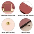 thumbnail image 3 of Carteras de cuero plegables para mujer, carteras de mano para mujer con ranuras para tarjetas, ventana de identificación, monedero con cremallera, 3 of 6