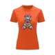 thumbnail image 1 of Playera Blusa De Osita Con Dolares Ropa De Mujer Juvenil Oso Dinero Color Anaranjado Talla Chica Marca Emil SaEs, 1 of 4