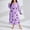 Purple, variant on Women's Cotton Nightgown Women'S Large Loose Long Sleeve Butterfly Print Drop Shoulder Long Sleeping Dress, Women Nightgowns & Sleepshirts XXXL