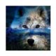 thumbnail image 2 of Cuadros Decorativos Kit de pintura de diamante 5D, sombra de lobo de árbol, taladro redondo completo, mosaico de diamantes de imitación DIY Tmvgtek embutido en tela, 2 of 9