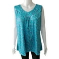 thumbnail image 4 of Minnieouse Tanktop Sin Mangas Estampado Camiseta Sin Mangas Cuello Cuello Mujer Verano Mujer Chaleco Verano Prendas para la parte del cuerpo azul 5XL, 4 of 6