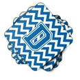 thumbnail image 2 of Letter D Chevron Blue and White Foam Coaster Set of 4, 2 of 3