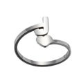 thumbnail image 4 of Bagues Ouvertes Lettres Anglaises Mode 26 Acier Inoxydable Filles Amour Bijoux Rétro, 4 of 9