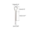 thumbnail image 2 of Dividido Chaveta Pasadores, 2mmx12mm Inoxidable Acero Clip Sujetador Accesorio para Automoción, Mecánica, Plateado Tono, 30uds, 2 of 5