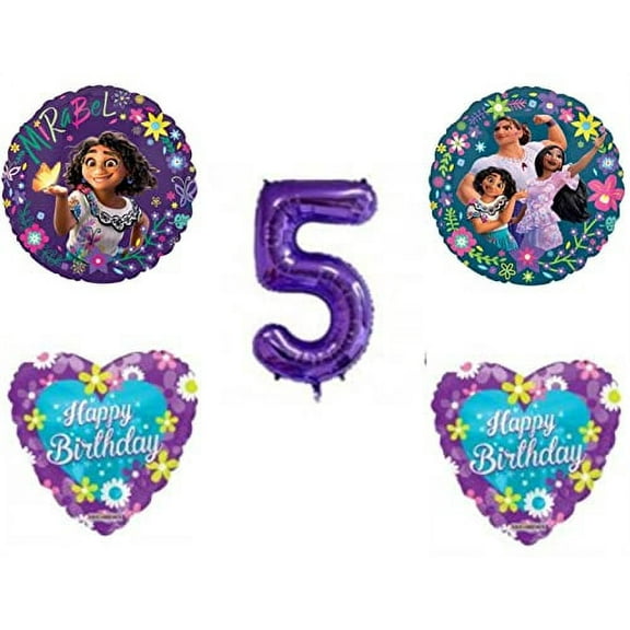Encanto Happy 5th Birthday Party Balloons Decorations Supplies Madrigals Movie