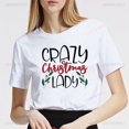 thumbnail image 1 of Camiseta con estampado de árbol de Navidad Harajuku para mujer, Tops cómodos de manga corta, camiseta informal de verano divertida, moda estampada, 1 of 5