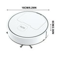 thumbnail image 3 of Intelligent Fully Automatic Robot Vacuum, Robotic Vacuum Cleaner with USB-Charging, Home Automatic Robot With 4 Modes,for Hard Floor, Low Carpet, Pet Hair(White), 3 of 8