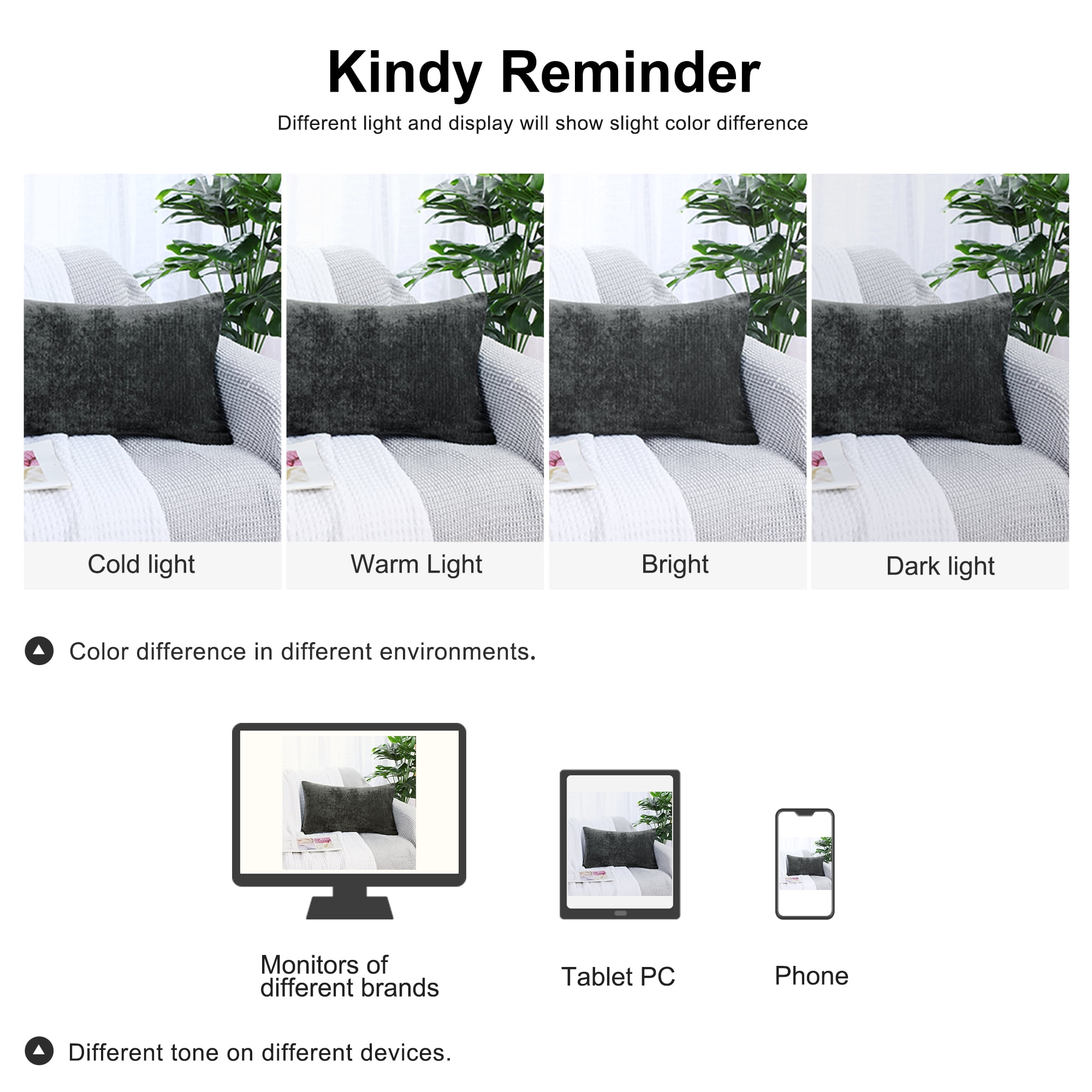 Unique Bargains Soft Water Repellent Throw Pillow Covers Black 12"x20"
