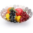 thumbnail image 1 of Fruit Bowl Basket Creative Table Centerpiece Decorative Countertop Fruit Holder for Kitchen Counter,Iron Fruit Plate Round Storage Tray, 1 of 5