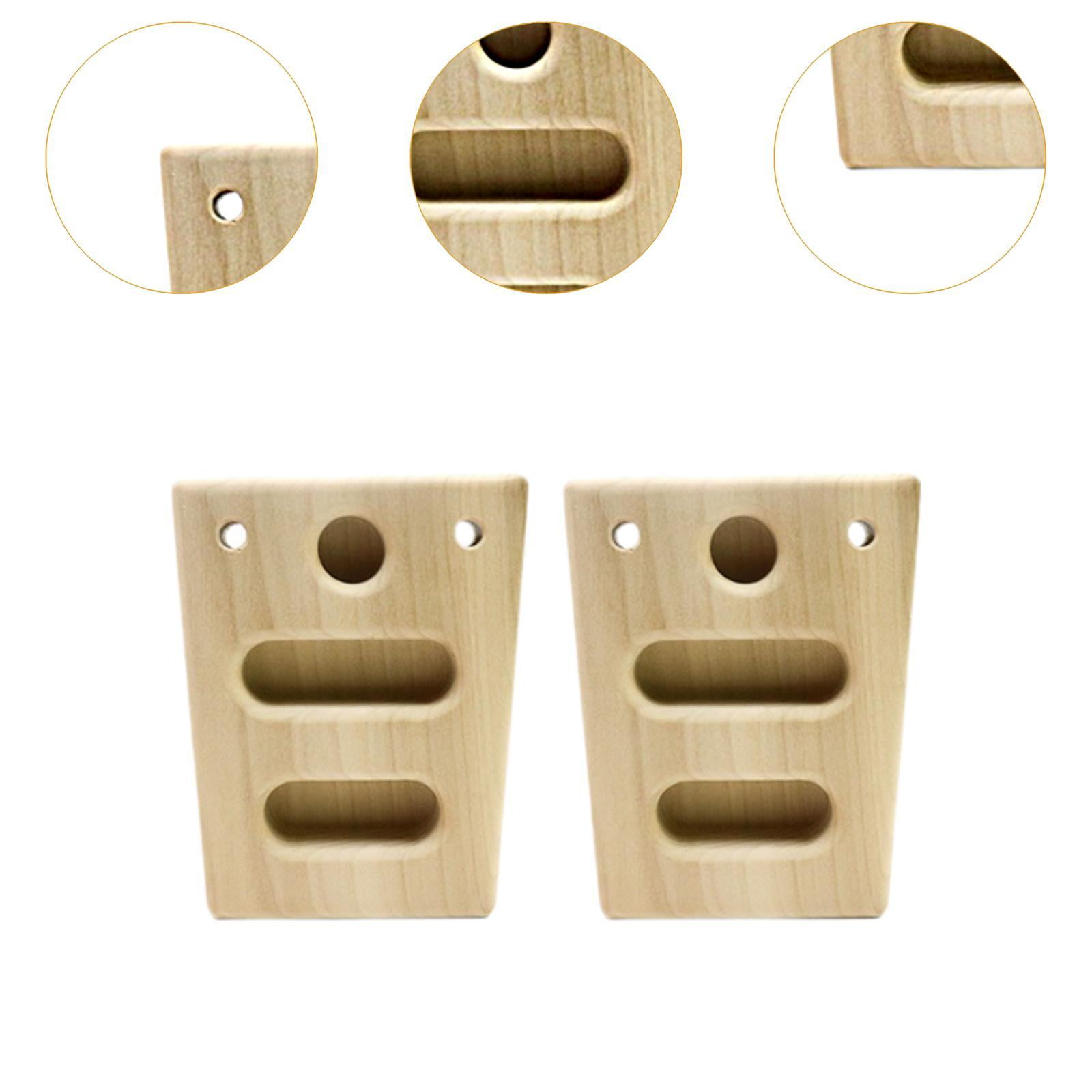 simhoa Climbing Hangboards Climbing Fingerboards Wooden Hang Board Rock Climbing Holds with Hanging Rope for Workout Climbers Indoor
