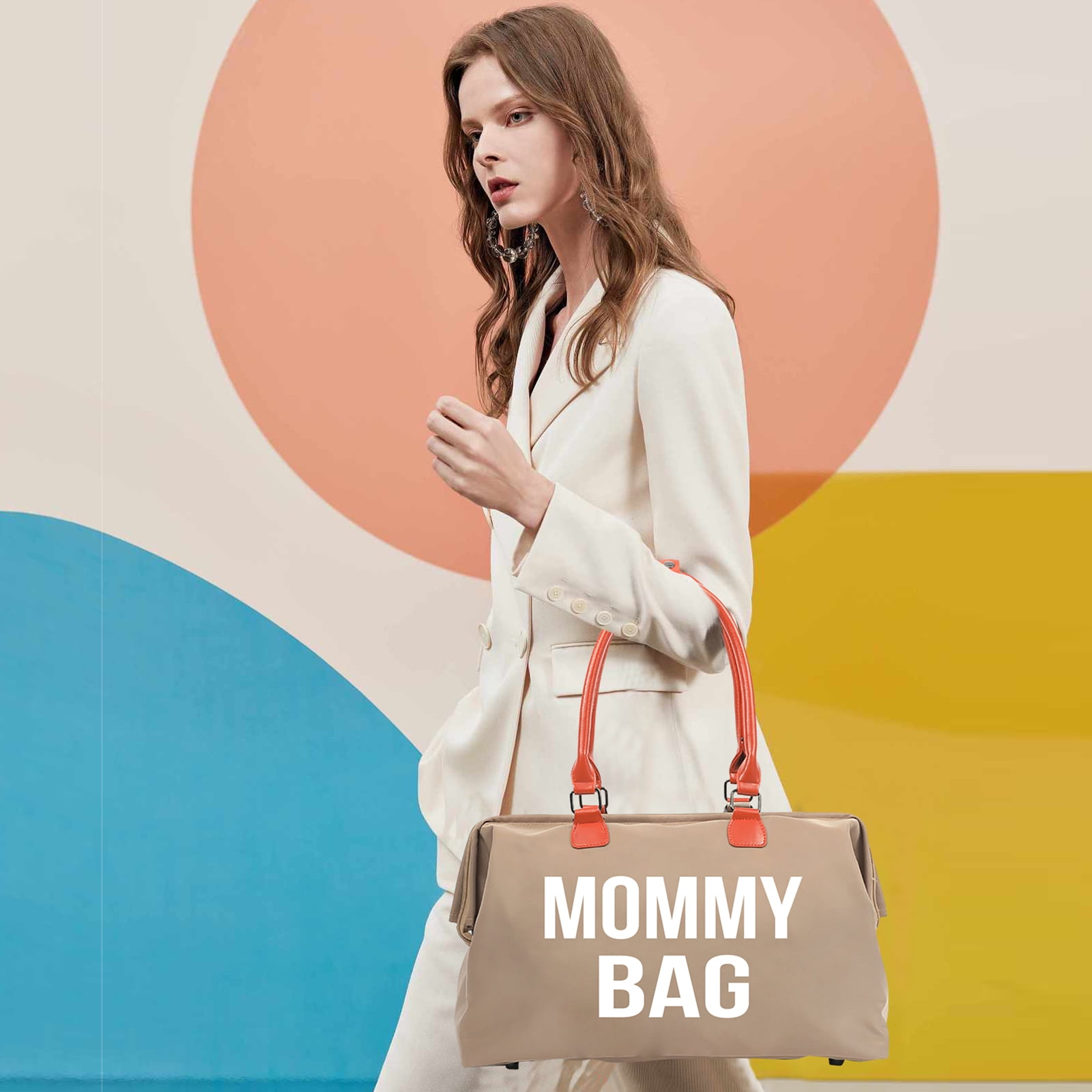 Baby Diaper Tote Bag with Changing Pad Large Capacity Mommy Bag Maternity Bag Travel Bag for Hospital & Functional Baby Care