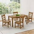 thumbnail image 7 of Dycanpo Patio Dining Chairs Set of 4, Weather Resistant Outdoor Chairs, HDPS - Teak Color, 7 of 7
