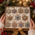thumbnail image 4 of Christmas DIY Pearl Diamond Ornaments, Art Kit For Adults, Glossy Pearl Acrylic Hanging Decor For Christmas Tree Holiday Decor, 4 of 6