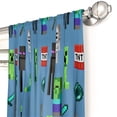 thumbnail image 4 of Set de cortinas Jay Franco Minecraft Monster Hunters Kids Blue, 4 of 6