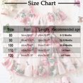 thumbnail image 4 of XXWXYD Toddler Girls Floral Chiffon Dress Off-Shoulder Ruffle Hem Tunic Casual Summer Outfit Breathable Twirl Dress with Elastic Neckline, 4 of 4