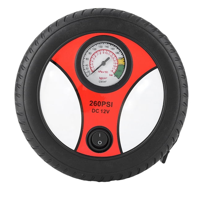 Inflador de neumáticos, compresor de aire portátil para neumáticos de automóvil de 12 V, bomba infladora de neumáticos muy versátil