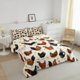 thumbnail image 2 of Chicken Comforter Cute Chicken Pattern Comforter Set ren 3D Animals Theme Bedding Set Room Decor King Size Quilt Set, 2 of 6