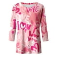 thumbnail image 4 of Shadoumai Valentine's Sweatshirt for Women Cute Love Heart Shirts Casual Long Sleeve Valentine Tshirt Clothes Tops, 4 of 4