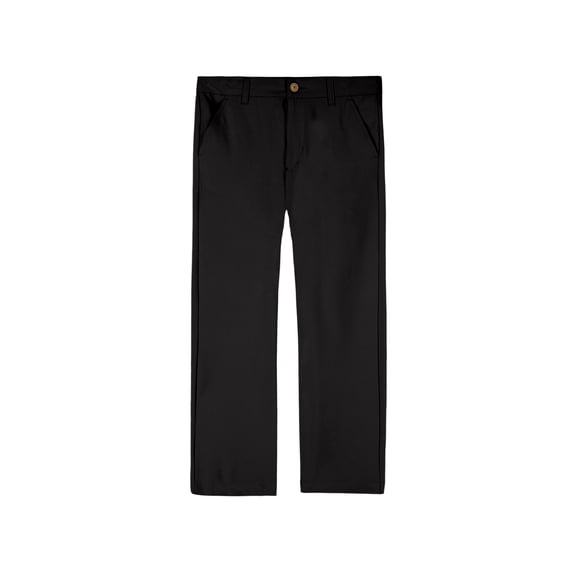 Wonder Nation Boys School Uniform Flat Front Pants, Sizes 4-18, Slim & Husky