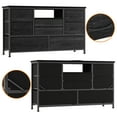 8 Dresser Tv Stand with Power Outlet & Led for 55'' Tv, Long Dresser