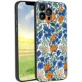 thumbnail image 1 of Blue-Floral-William-Morris-Style-Flowers-Butterflies-Botanical-Models-And Phone Case, Degined for iPhone 13 Pro Max Case Men Women, Flexible Silicone Shockproof Case for iPhone 13 Pro Max, 1 of 1