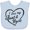 AE-Light Blue, variant on Inktastic I Love My Aunt and Uncle in Black Chalk Heart Boys or Girls Baby Bib