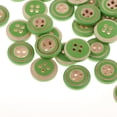 thumbnail image 3 of GUOOL 100pcs 4 Holes Wooden Buttons Decorative Buttons for Cardmaking DIY Green, 3 of 8