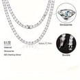thumbnail image 3 of S925 Sterling Silver Plated 18K Gold 0.1-1carat Moissanite Tennis Necklace Men's and Women's Tennis Necklace | Gifts for Mom | Gifts for Her | Birthday | Wedding | Anniversary | Engagement, 3 of 7
