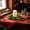 B, variant on Artificial Cedar Candle Ring Wreath Mini Christmas Greenery Centerpiece Ring for Pillar Candle Table Decor