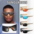 thumbnail image 6 of Outdoor Sports Polarized Sunglasses for Fishing Driving, Sunglasses, Sports Glasses, UV Protection with HD Lenses, for Cycling Hiking Travel Daily Use, Polarized Glasses, A, 6 of 6