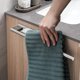 thumbnail image 3 of Toallero sin taladrar Toallero de pared de acero inoxidable plateado cepillado con un brazo S, 3 of 5