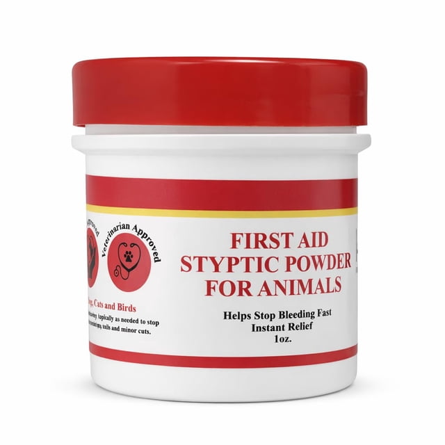 Polvo hemostático G.B.S 1 oz de acción rápida para detener el sangrado en mascotas