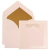 JAM Paper Wedding Invitation Set, Large, 5 1/2 x 7 3/4, White Card with Gold Lined Envelope and White Border Bow Set, 50/pack