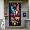 thumbnail image 2 of Fusée Spatiale Colorée Bannière de Célébration du Nouvel An pour Fête Décoration Intérieure, 2 of 5