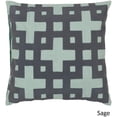 thumbnail image 3 of Surya Surya Pillows Area Rug AR085 Slate Blue/Pale Aqua Green Lattice Squares 22" x 22" Square, 3 of 5