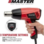 Master Appliance Proheat PH-1100A Electric Heat Gun - Quick Touch & Adjustable Temperature Heat Gun, Compact & Lightweight Variable Temperature Heat Gun Kit for Industrial Crafting Tools & Equipment