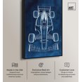 thumbnail image 2 of Race Car Blueprint Canvas Urban Posters by Art Remedy, Black Frame, 24 x 36, 2 of 7