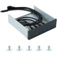 thumbnail image 1 of Panel Frontal Del Controlador De Disco Óptico Del Concentrador Usb 3.0 De Alta Velocidad De 20 Pines Y 4 Puertos Scienceny EL007841-00, 1 of 6